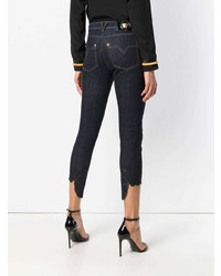 dunkelblaue enge Jeans von Versace