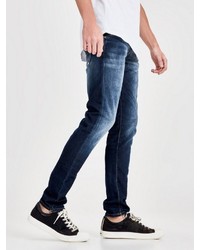 dunkelblaue enge Jeans von Jack & Jones