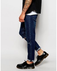 dunkelblaue enge Jeans von Cheap Monday