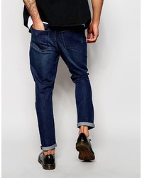 dunkelblaue enge Jeans von Cheap Monday