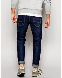 dunkelblaue enge Jeans von Lee