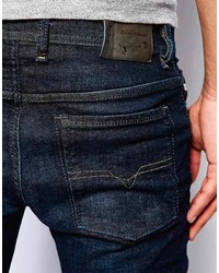 dunkelblaue enge Jeans von Diesel