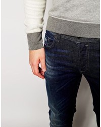 dunkelblaue enge Jeans von Diesel