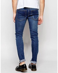 dunkelblaue enge Jeans von Cheap Monday