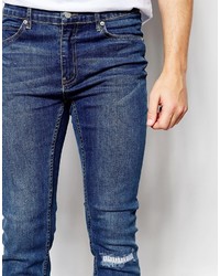 dunkelblaue enge Jeans von Cheap Monday