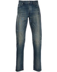 dunkelblaue enge Jeans von John Elliott