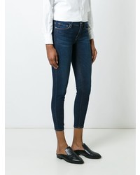 dunkelblaue enge Jeans von Frame Denim