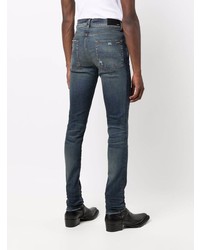 dunkelblaue enge Jeans von Amiri