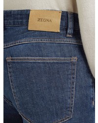 dunkelblaue enge Jeans von Z Zegna