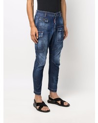 dunkelblaue enge Jeans von DSQUARED2