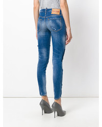 dunkelblaue enge Jeans von Dsquared2