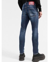 dunkelblaue enge Jeans von DSQUARED2