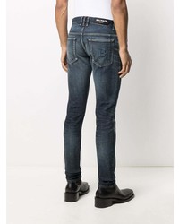 dunkelblaue enge Jeans von Balmain