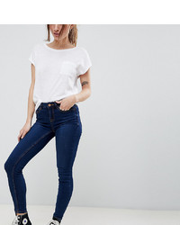 dunkelblaue enge Jeans von New Look Petite