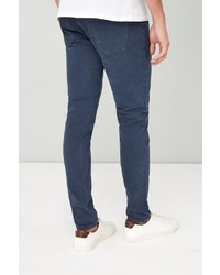 dunkelblaue enge Jeans von next