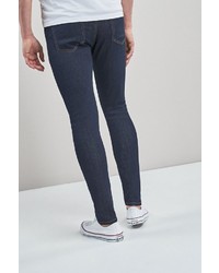 dunkelblaue enge Jeans von next