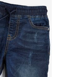 dunkelblaue enge Jeans von next
