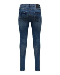 dunkelblaue enge Jeans von ONLY & SONS