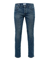 dunkelblaue enge Jeans von ONLY & SONS