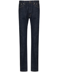 dunkelblaue enge Jeans von orSlow