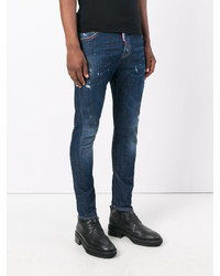 dunkelblaue enge Jeans von DSQUARED2