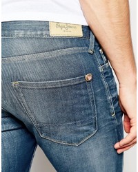 dunkelblaue enge Jeans von Pepe Jeans