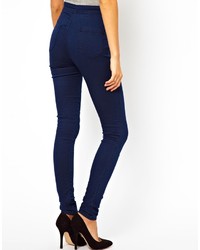 dunkelblaue enge Jeans von Asos