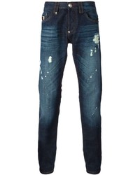 dunkelblaue enge Jeans von Philipp Plein