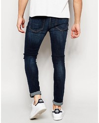 dunkelblaue enge Jeans von Pull&Bear