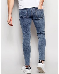 dunkelblaue enge Jeans von Pull&Bear