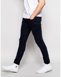 dunkelblaue enge Jeans von Pull&Bear