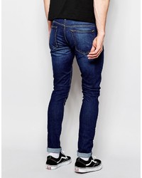 dunkelblaue enge Jeans von Pull&Bear