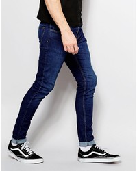 dunkelblaue enge Jeans von Pull&Bear