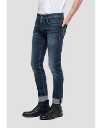 dunkelblaue enge Jeans von Replay