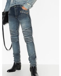 dunkelblaue enge Jeans von Balmain