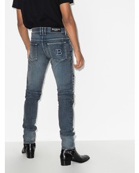 dunkelblaue enge Jeans von Balmain