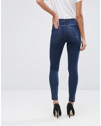 dunkelblaue enge Jeans von Asos