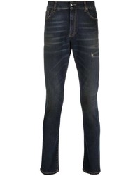 dunkelblaue enge Jeans von Salvatore Santoro