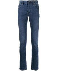 dunkelblaue enge Jeans von Sartoria Tramarossa