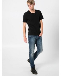 dunkelblaue enge Jeans von Scotch & Soda