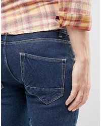 dunkelblaue enge Jeans von Asos