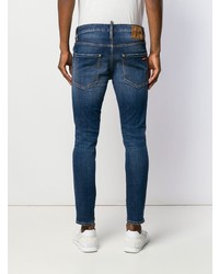 dunkelblaue enge Jeans von DSQUARED2