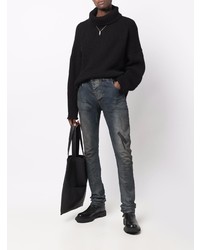 dunkelblaue enge Jeans von Boris Bidjan Saberi