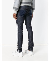 dunkelblaue enge Jeans von Junya Watanabe