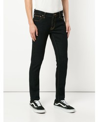 dunkelblaue enge Jeans von Nudie Jeans