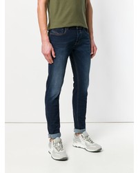 dunkelblaue enge Jeans von Diesel