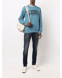 dunkelblaue enge Jeans von Diesel