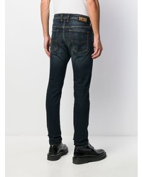 dunkelblaue enge Jeans von Diesel