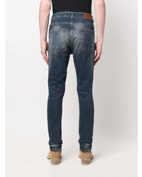 dunkelblaue enge Jeans von Flaneur Homme