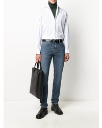 dunkelblaue enge Jeans von Z Zegna